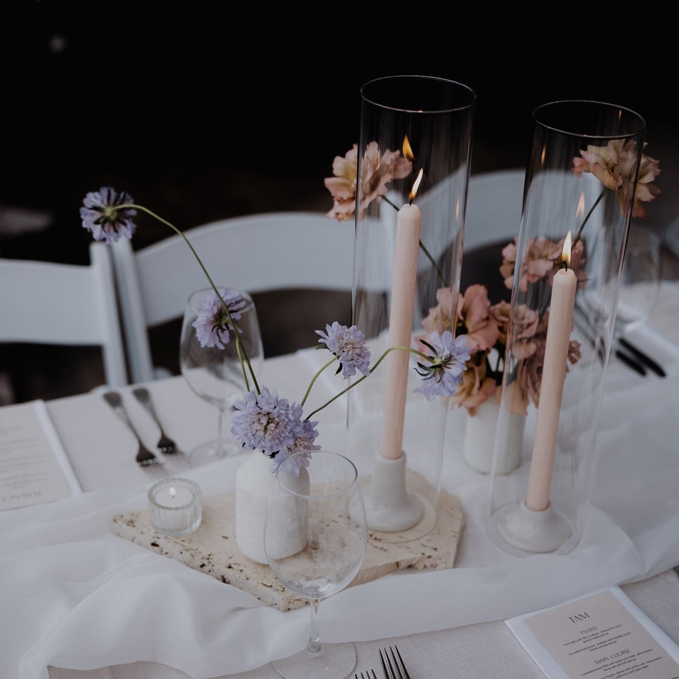 Ceramic Candlestick Set of 2 / Colours